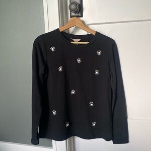 Banana Republic | Beaded Long Sleeve T-shirt